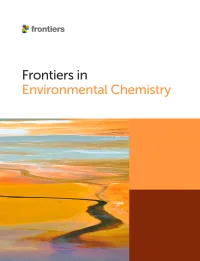 Frontiers in Environmental Chemistry