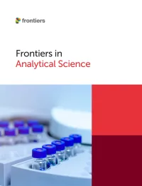 Frontiers in Analytical Science