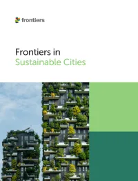 Frontiers in Sustainable Cities
