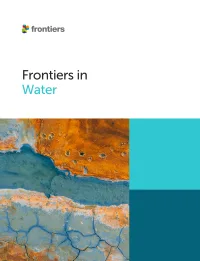 Frontiers in Water