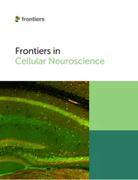 Frontiers in Cellular Neuroscience